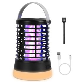 1Pc 4 In 1 Bug Zapper Light Rechargeable Mosquito Zapper For Indoor Outdoor Waterproof Mosquito Killer Lamp With 3 Lighting Modes For Patio Yard Home