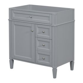 30'' Bathroom Vanity Without Top Sink, Modern Bathroom Storage Cabinet With 2 Drawers And A Tip-out Drawer