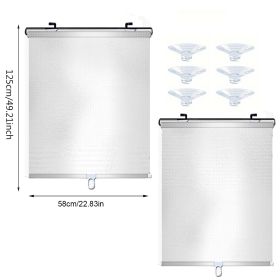 Retractable Blackout Roller Blinds (Option: W13554310)