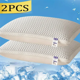 Cooling Breathable Tofu Pillows (Option: Grey-2PCS)
