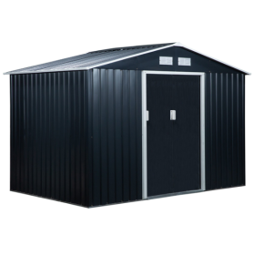 Outdoor Garden Storage Shed Tool House (Option: Dark Gray)
